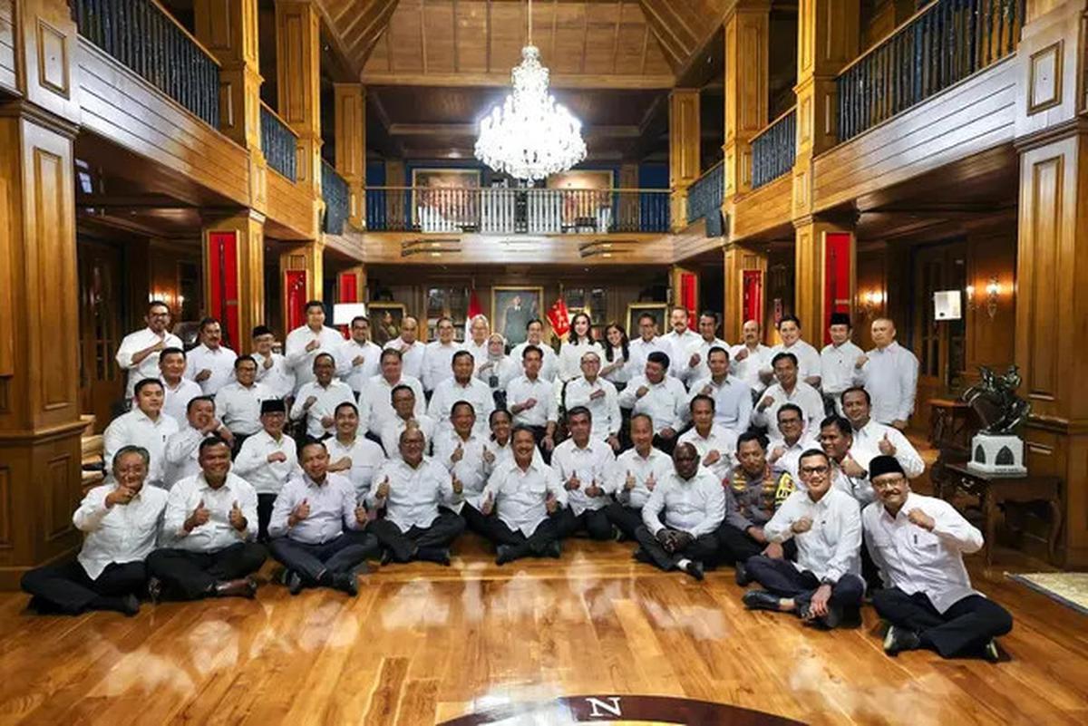 6 Potret Pembekalan Calon Menteri Prabowo di Hambalang, Raffi Ahmad Tak Terlihat