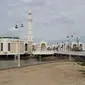 Masjid apung Ar-Rahmah Jeddah tampak depan. (Liputan6.com/Wikimedia Commons/Tahir mq)