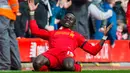  Peringkat pertama top scorer sementara The Reds ditempati oleh Sadio Mane, pemain asal Senegal ini telah mencetak 13 gol bagi Liverpool di semua level kompetisi untuk musim 2016-2017. (EPA/Peter Powell)