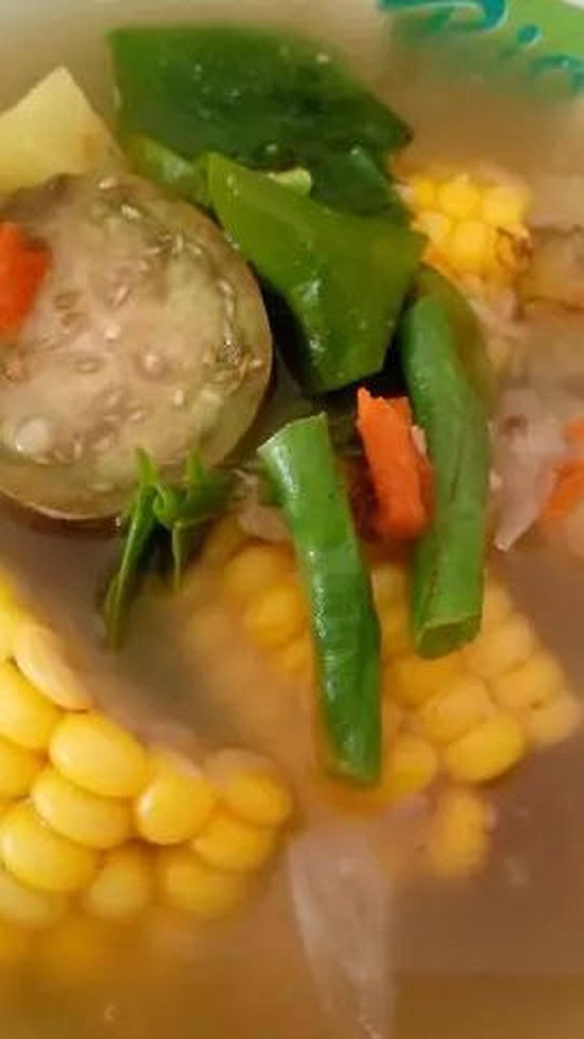 7. Sayur Asem Jawa Bumbu Ulek