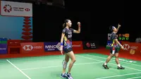 Ganda campuran Indonesia, Hafiz Faizal/Gloria Emanuelle Widjaja melaju ke babak delapan besar ajang bulutangkis SimInvest Indonesia Open 2021. (PBSI)