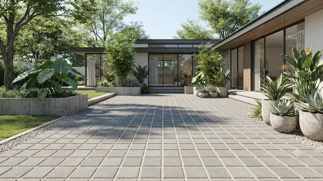 Kombinasi Teras Paving Block dan Pasir Silika