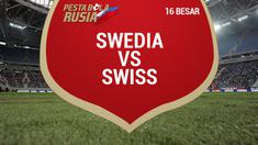 Swedia menang tipis atas Swiss 1-0 pada babak 16 besar Piala Dunia 2018.