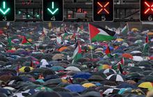 FOTO: Ribuan Warga Tumpah Ruah di Jembatan Sydney, Seruan Global untuk Gaza Menggema di Tengah Hujan