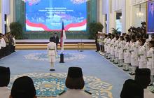Istana Kukuhkan 76 Anggota Paskibraka Nasional 2025