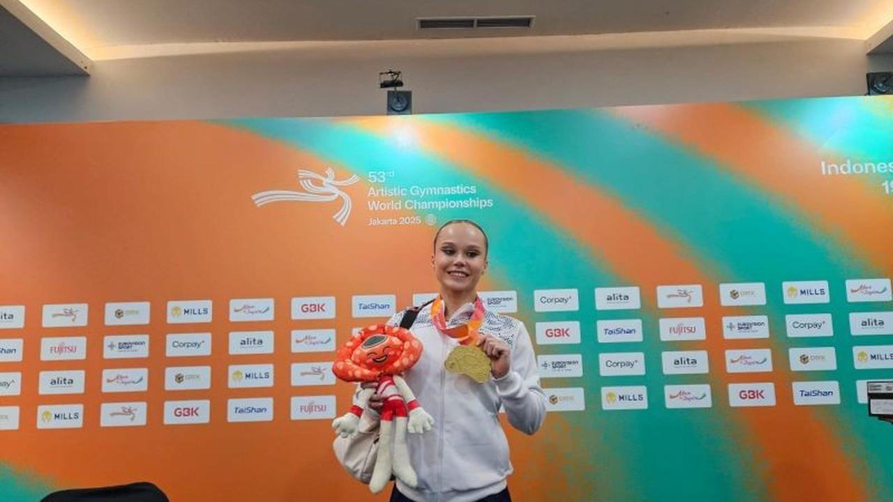 Hebat! Meski Tak Juara Nomor Individu, Angelina Melnikova Raih Emas All-Around Kejuaraan Dunia Senam Artistik 2025