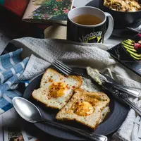 Ilustrasi roti telur./Copyright unsplash.com/@distilledstills