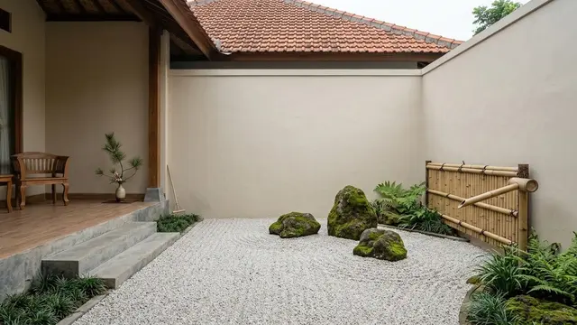 Ide Taman Bergaya Jepang yang Tetap Cocok untuk Rumah Sederhana/AI Generated