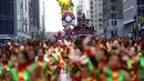 Balon Pokemon di Macy's Thanksgiving Day Parade 2022. (Foto: Charles Sykes/Invision/AP)