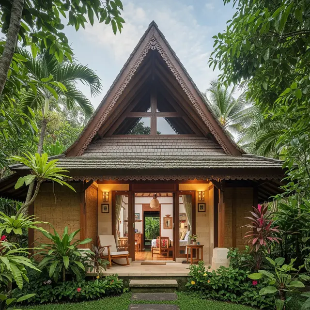 9 Inspirasi Rumah 1 Lantai dengan Vibes Tropical dan Nuansa Hangat, Solusi Hunian Asri
