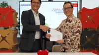Penandatanganan fasilitas kredit antara PT Indo-Rama Synthetics Tbk (INDR) dan PT Bank DBS Indonesia. (Foto: Bank DBS)