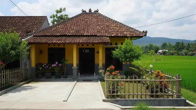 Desain Rumah 1 Lantai Atap Genteng Cocok untuk Orang Tua, Nyaman di Masa Pensiun