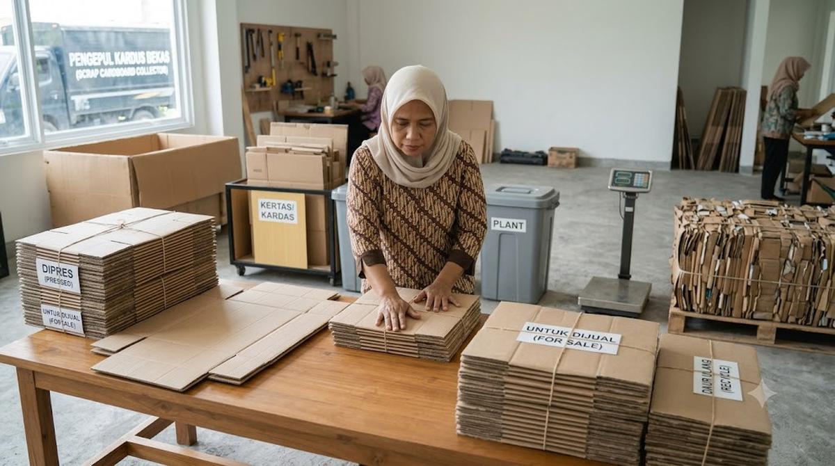 Cara Melipat Kardus Bekas