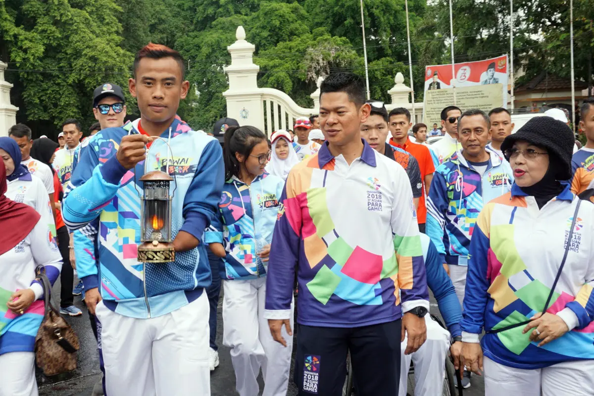 Kirab Obor Asian Para Games 2018
