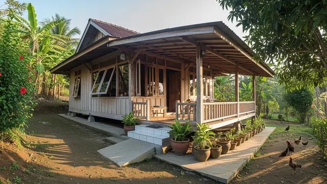 6 Model Rumah Kampung Minimalis untuk Pasangan Lansia yang Nyaman dan Aman