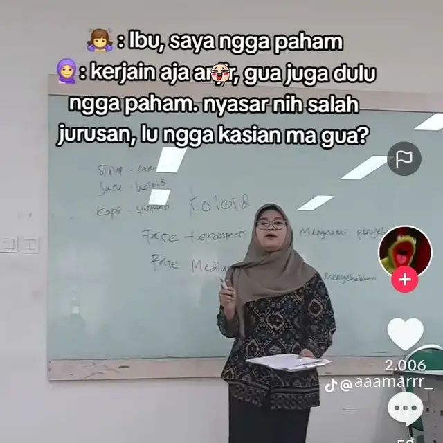 6 POV Gen Z ketika Jadi Guru Ini Bikin Ngakak, Bak Teman Sendiri dengan Murid