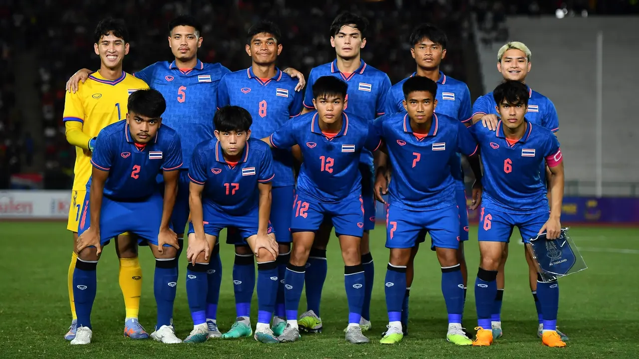 Timnas Thailand U-22 di SEA Games 2023.