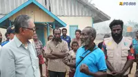 Menteri PU Dody Hanggodo meninjau lokasi Gereja Santa Theresia Ilwayab di Merauke, Papua Selatan pada Kamis (8/10/2026). (Dok KemenPU)