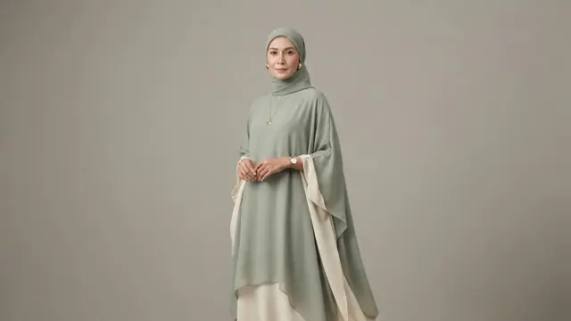 Kaftan Layer Dua Tingkat