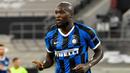 7. Romelu Lukaku (20 gol) - Pemain asal Belgia ini mencetak ke-20 golnya di ajang Liga Europa untuk Anderlecht, Everton dan Inter Milan. Lukaku hingga kini masih memperkuat Inter Milan. (AFP/Martin Meissner/Pool)