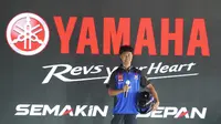 Pembalap binaan Yamaha Indonesia, Aldi Satya Mahendra disiapkan untuk mengikuti evekt Kejuaraan Dunia Supersport 300 pada musim 2024. (Dokumentasi PT YIMM)