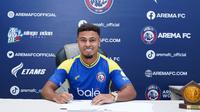 Gabriel Silva, pemain asing baru Arema FC di putaran kedua BRI Super League 2025/2026. (Bola.com/Iwan Setiawan)