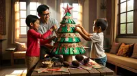 Cara Membuat Pohon Natal DIY di Rumah: Ide Kreatif yang Mudah dan Hemat