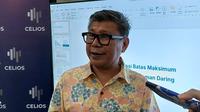Ketua Umum Asosiasi Fintech Pendanaan Bersama Indonesia (AFPI), Entjik S. Djafar berkomentar soal tudukan kartel oleh KPPU. (Liputan6.com/Arief)&nbsp;