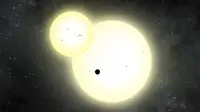 Butuh waktu 1.107 hari bagi planet ini untuk mengorbit dua matahari tersebut.