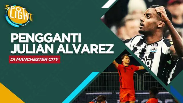Berita video spotlight kali ini membahas tentang empat calon pengganti Julian Alvarez di Manchester City.