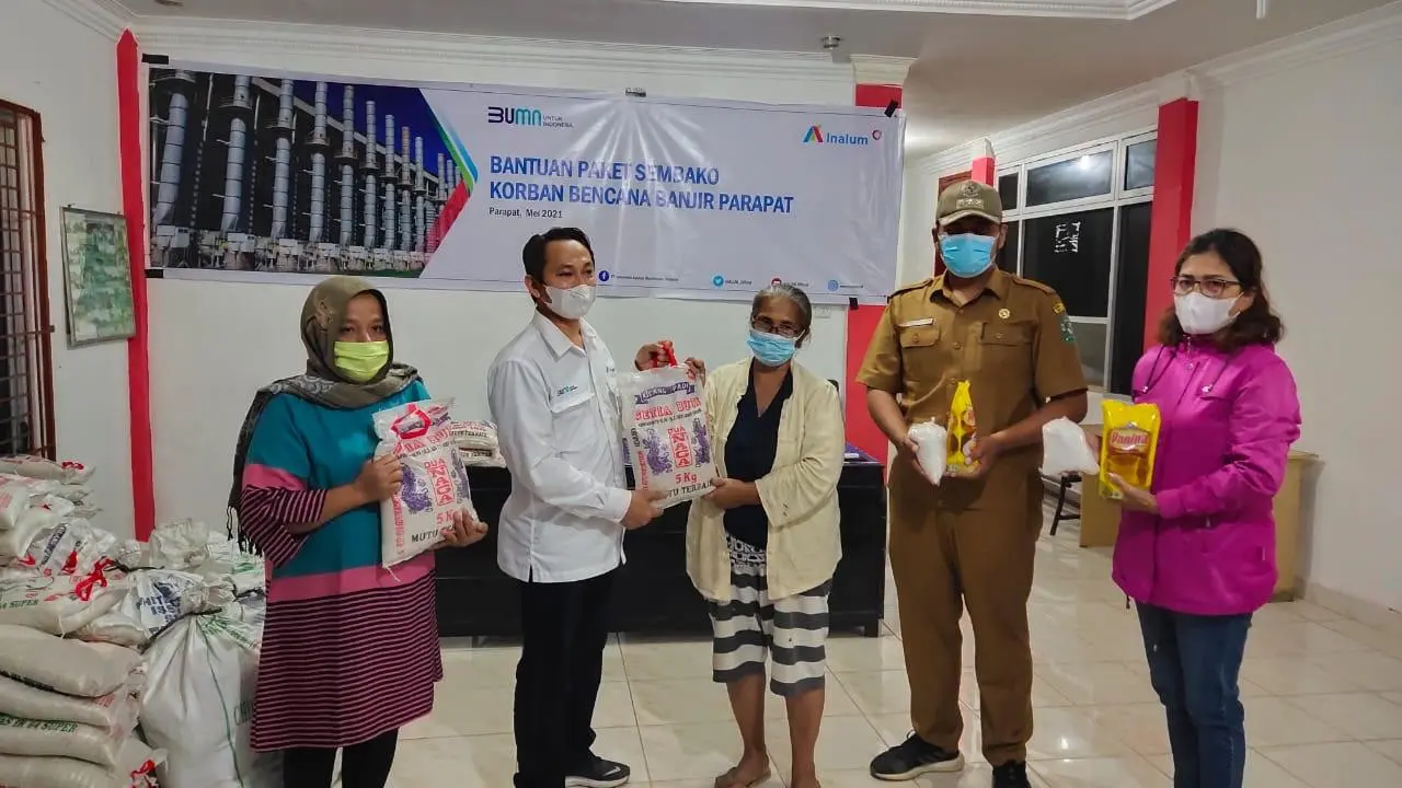 Aksi Tanggap Darurat Inalum di Bencana Parapat Bantu Korban Banjir dan Tanah Longsor