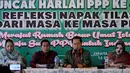 PPP kubu Djan Faridz menggelar konferensi pers terkait Mukernas yang diadakan oleh PPP Kubu Romahurmuziy, Jakarta, Senin (16/2/2015). Menurut mereka Mukernas yang diadakan oleh PPP Kubu Romi adalah ilegal(Liputan6.com/ Johan Tallo)