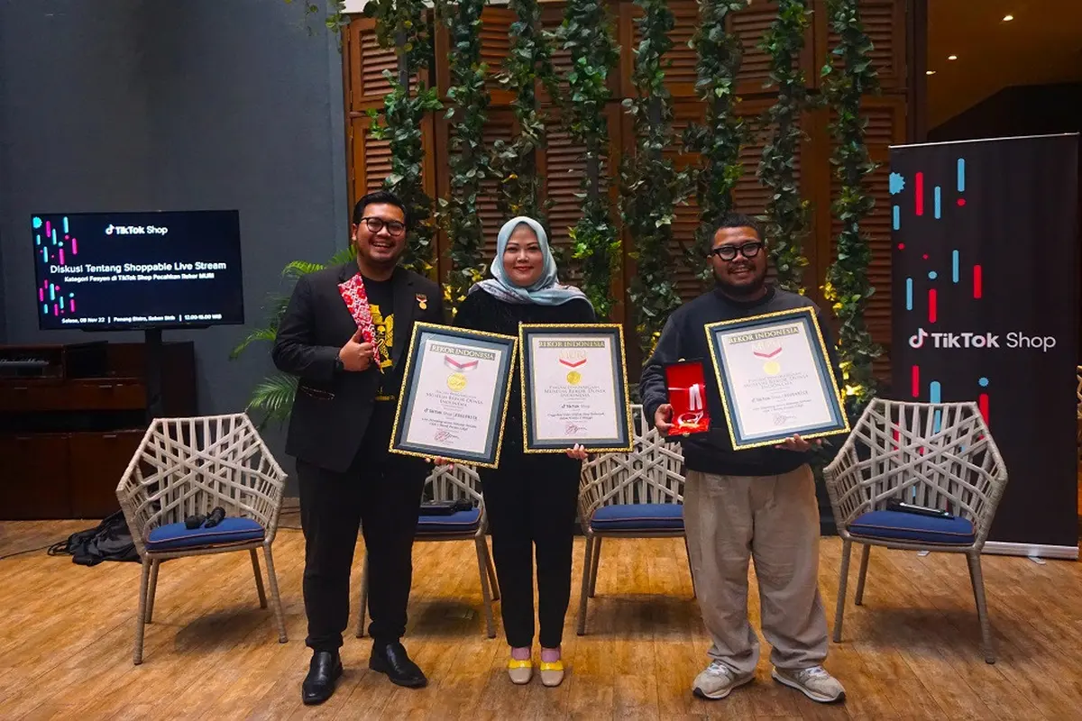 Tren Belanja Online di TikTok Shop Sabet Dua Rekor MURI Sekaligus