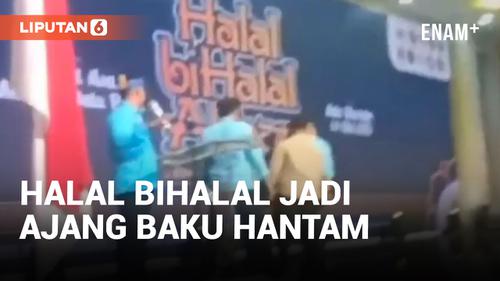 VIDEO: Acara Halal Bihalal Mahasiswa Batu Bara Berujung Ricuh di Kantor Gubernur Sumut