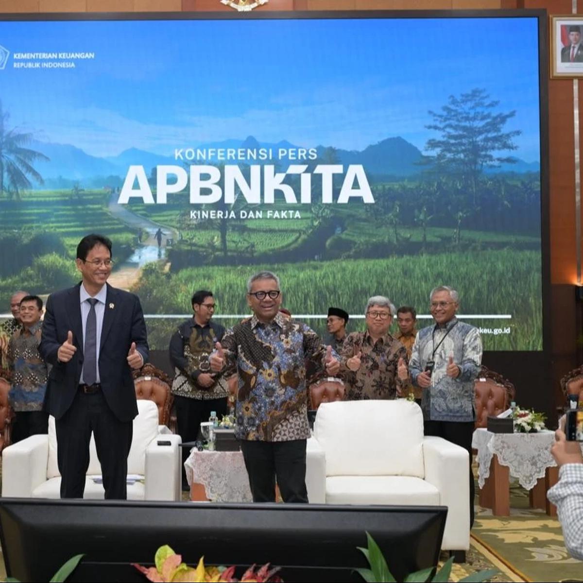 Menteri Keuangan Purbaya Yudhi Sadewa di Konferensi Pers APBN Kita