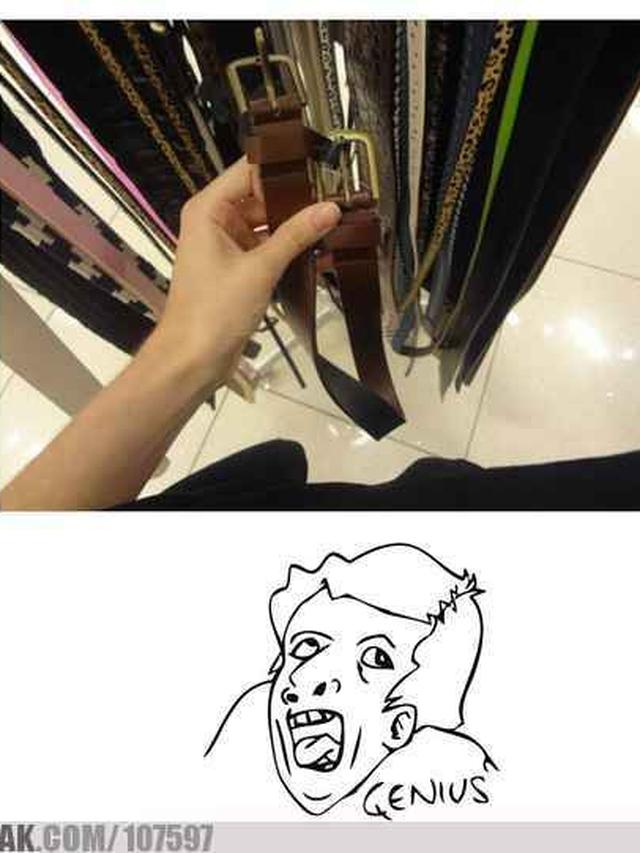 6 Potret Nyeleneh Ikat Pinggang Ini Bikin Tepuk Jidat