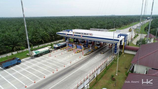 Jalan Tol Trans Sumatera (JTTS) Ruas Binjai-Langsa Seksi 1 (Binjai-Stabat) bakal dikenai tarif (Dok Hutama Karya)