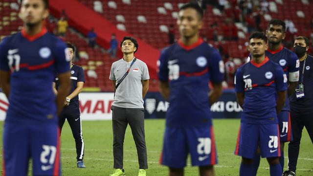 Foto: Suka dan Duka usai Timnas Indonesia Menghabisi Singapura di Leg Kedua Semifinal Piala AFF 2020, Faris Ramli Paling Terpukul