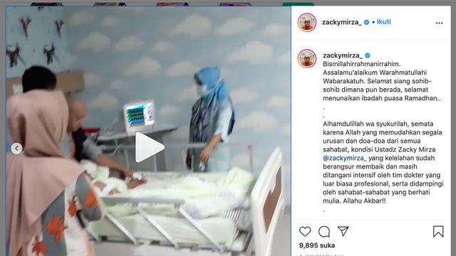 Unggahan Ustaz Zacky Mirza. (Foto: Instagram @zackymirza_)