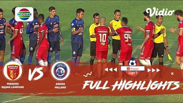 Berita video highights Shopee Liga 1 2019, Badak Lampung FC vs Arema FC yang berakhir dengan skor 4-3, Jumat (1/11/2019) di PKOR Sumpah Pemuda , Bandar Lampung.