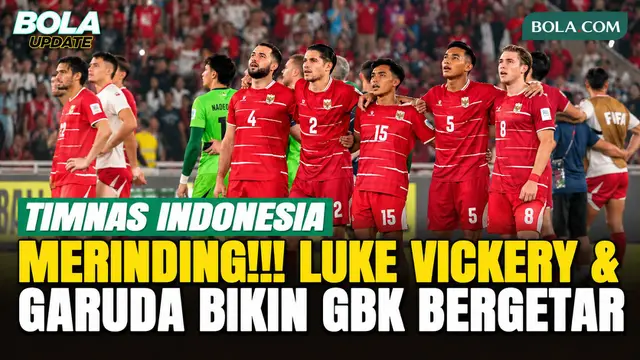 Kompak dan Penuh Makna, Momen Khidmat Luke Vickery dan Pemain Timnas Indonesia Nyanyikan Tanah Airku