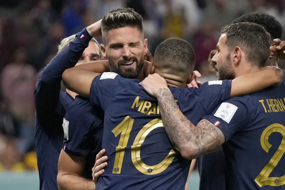 Foto: Aksi Comeback Sempurna Olivier Giroud dkk saat Prancis Bantai Australia di Grup D Piala Dunia 2022