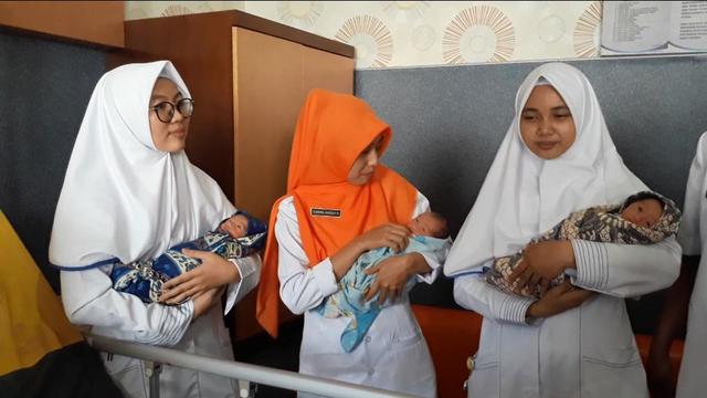 Perjuangan Ibu di Cilacap Lahirkan Bayi Kembar 3 Lewat