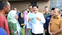 Menteri ATR/Kepala BPN, Hadi Tjahjanto mengunjungi di Desa Winong, Kecamatan Gempol, Kabupaten Cirebon, Provinsi Jawa Barat.