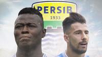 Persib Bandung - Ezechiel N'Douassel dan Jonathan Bauman (Bola.com/Adreanus Titus)