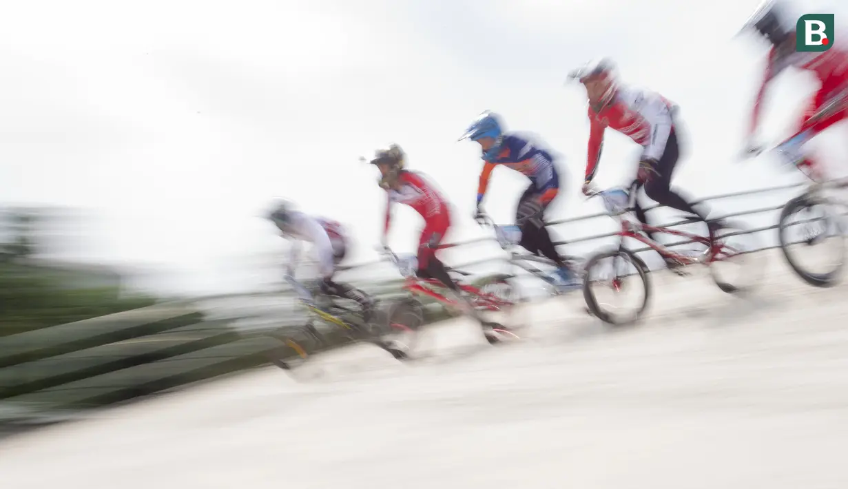 Jakarta International BMX 2020 adalah kejuaraan yang masuk dalam agenda UCI dan merupakan salah satu ajang pengumpulan poin menuju Olimpiade 2020 Tokyo. (Bola.com/Peksi Cahyo)