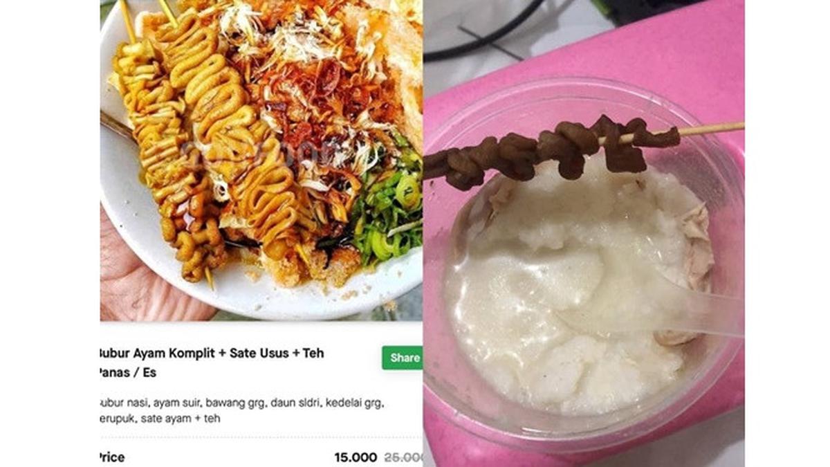 5 Makanan Order Online yang Tak Sesuai Ekspektasi Ini Bikin Kecewa