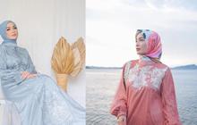 Potret Imel Putri Cahyati Tak Gengsi Makan Mie Ayam di Pinggir Jalan, Penampilan Cantiknya Pakai Baju Kondangan Bikin Salfok