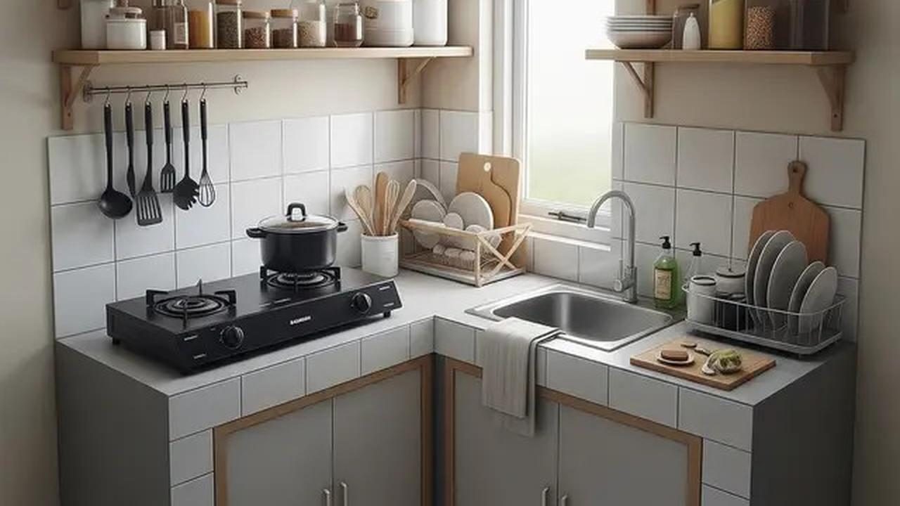7 Ide Dapur Mini Multifungsi di Rumah 1 Lantai Budget Rp 7 Juta, Hemat Biaya dan Fungsional