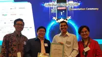 Aplikasi teknologi pertanian RiTX Bertani berhasil meraih Certificate of Merit kategori Public Sector Distinction di Hongkong (Liputan6.com /Switzy Sabandar)